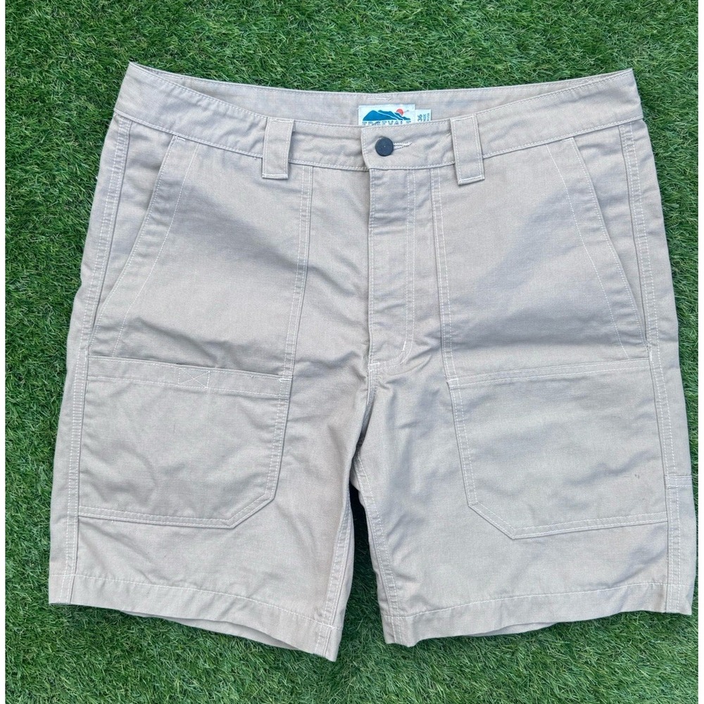 Edgevale Shorts Men's 36 Khaki Beige Canvas Hiking Workwear Outdoor Ripsto
